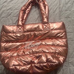 Justice quilted tote bag